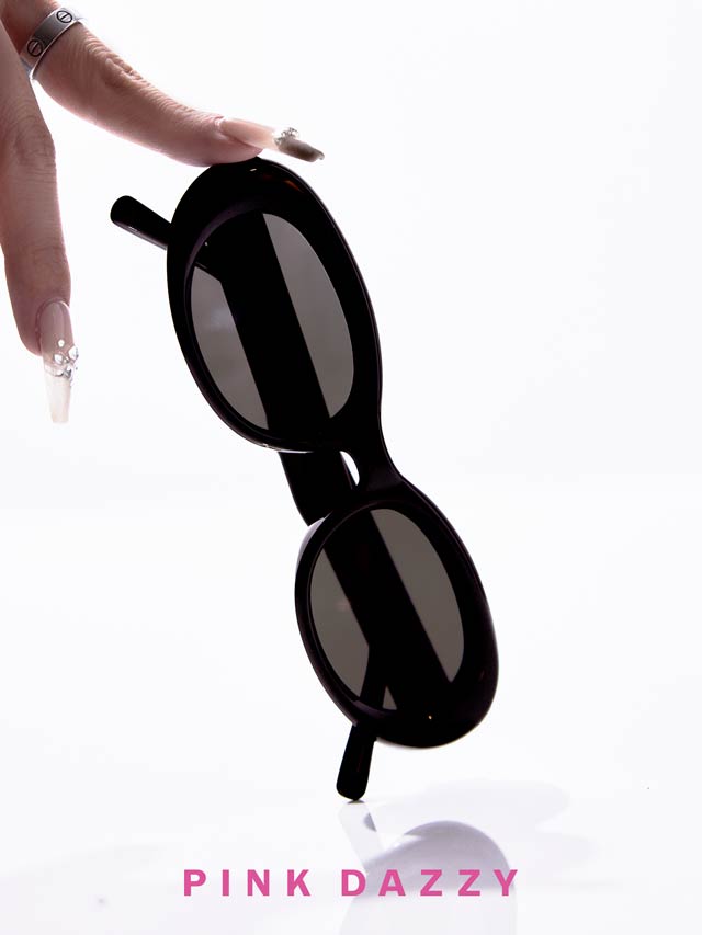 オーバルスモールフレームサングラス