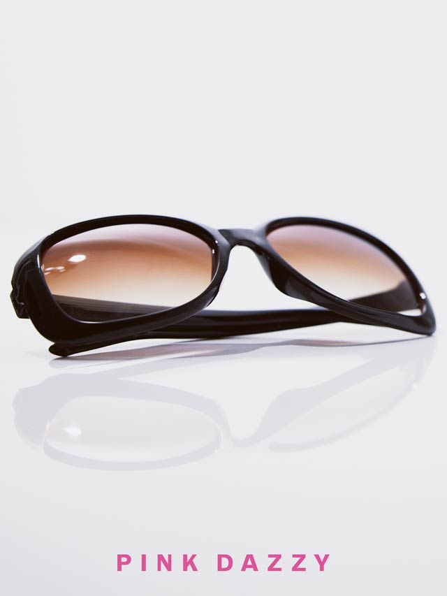 ディープブラウングラデーションスクエアサングラス