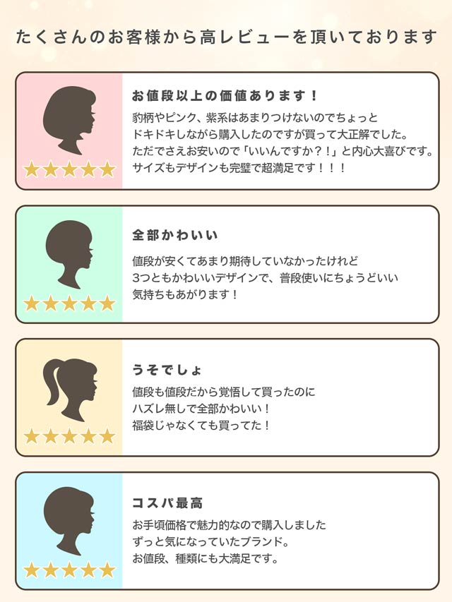 7/12再販!【Reinest】ブラジャー＆ショーツ5点組入り福袋[推し]