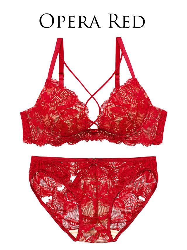 7/17再販!【Reinest】スピンドルレーシィカットブラジャー&バック透けフルバックショーツ[推し]