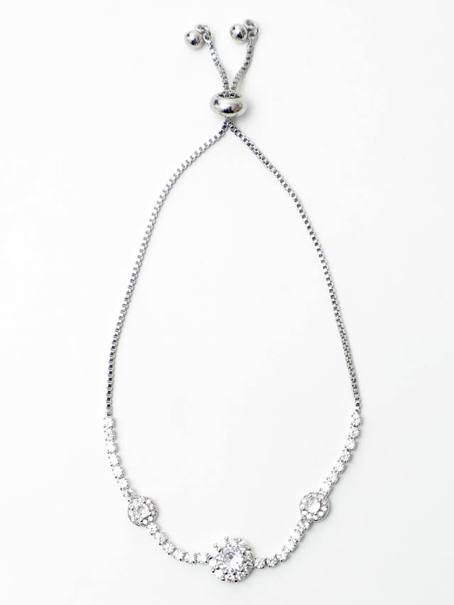 6/19再入荷!オーロラストーンラインブレスレット