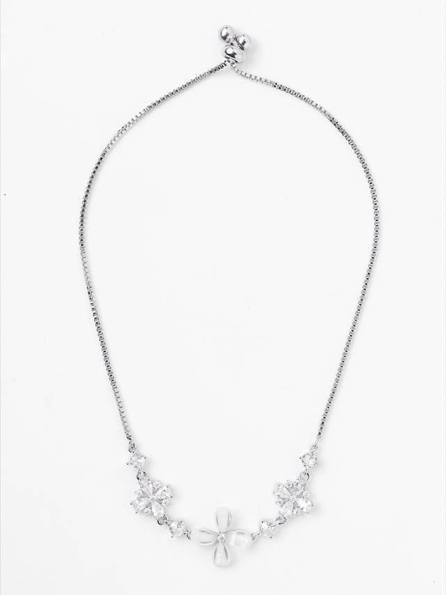 6/18新作!フェミニンビジューフラワーブレスレット