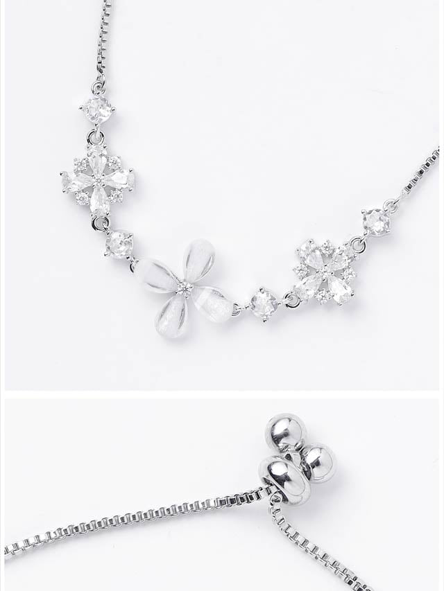 6/18新作!フェミニンビジューフラワーブレスレット