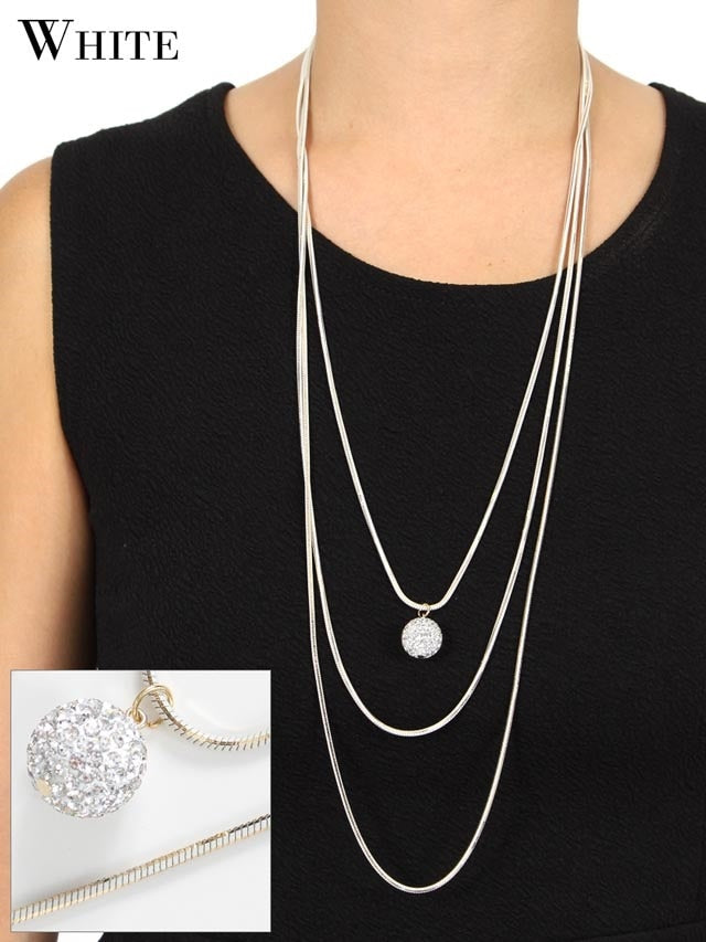 3連ゴールドチェーンネックレス