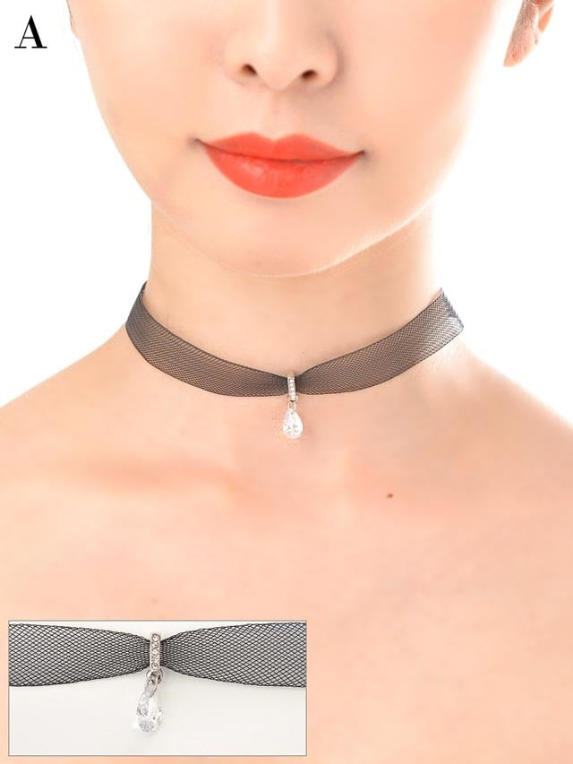 シアー×シンプルチョーカー［アクセサリー］