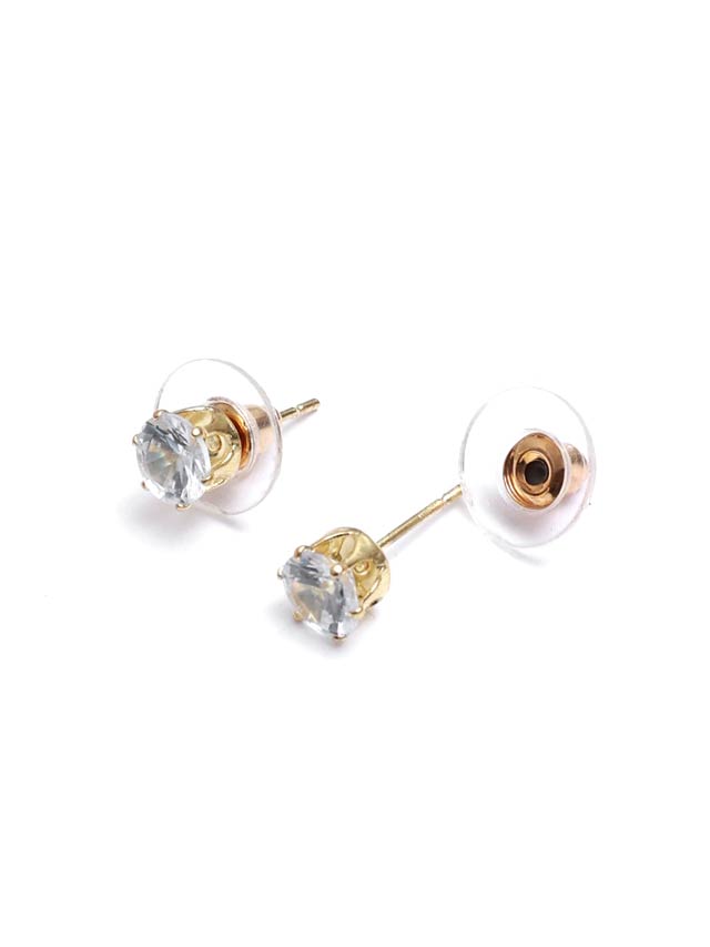 [2点SET]シャイニーハートモチーフビジューネックレス＆ピアスセット