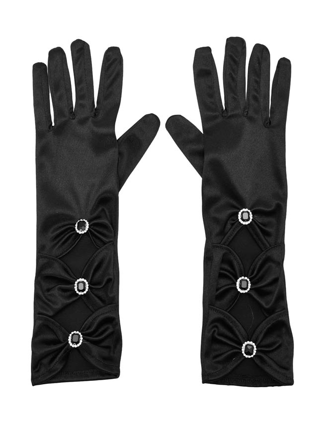 サテンギャザービジューグローブ