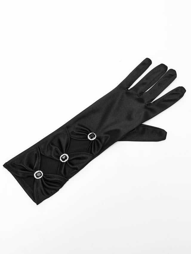 サテンギャザービジューグローブ