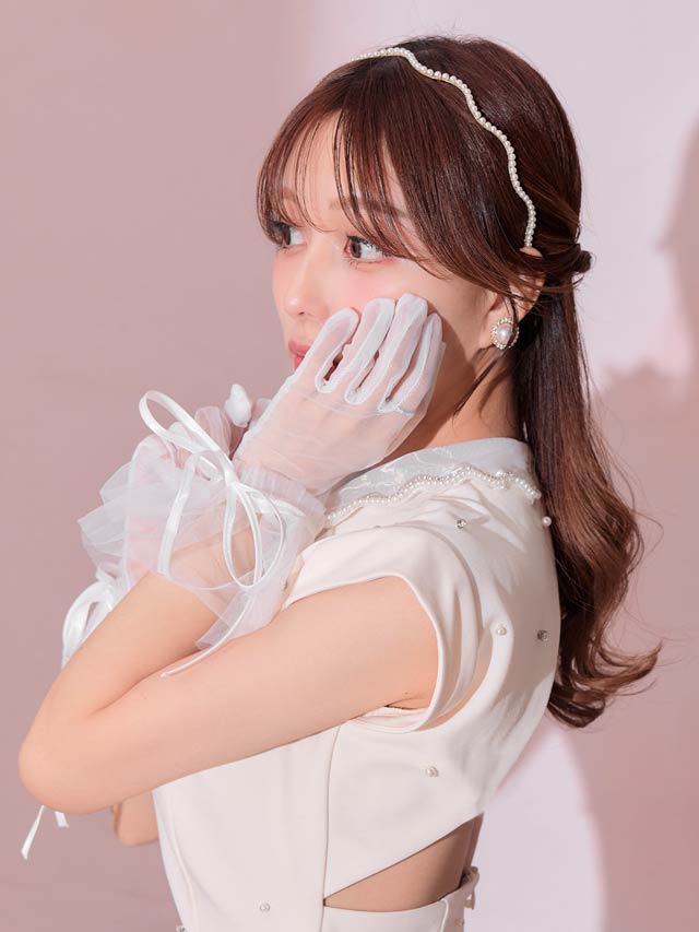 《ハロウィン早得★送料無料》ボリュームチュールリボングローブ【2025ハロウィン/コスプレ】