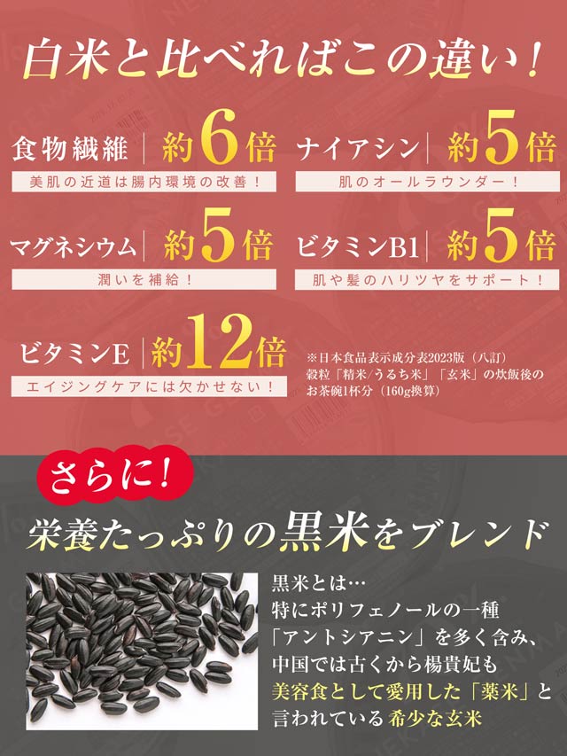 70% NEKASE GENMAI 玄米ごはん黒米ブレンド 24食セット