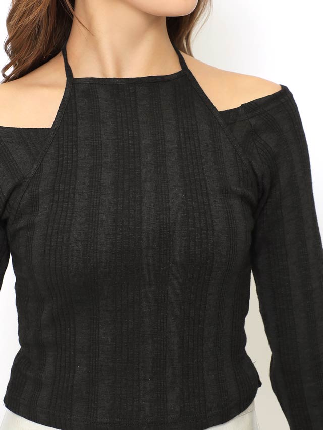 [SMサイズ]レイヤードオープンショルダー長袖ラウンジセットアップ[2サイズ展開]